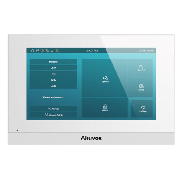 Комплект відеодомофону Akuvox E12W + Akuvox C313S