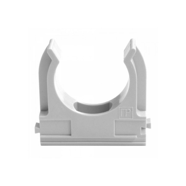 Комплект: гофротруба 220 TM Standart D 32 мм (25 м) сіра + кліпси для гофри 32 мм (50 шт/уп) сіра