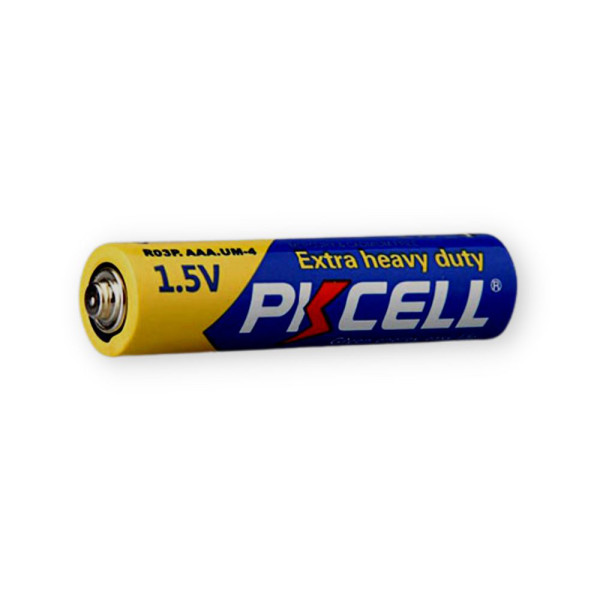 Батарейка PKCELL Extra Heavy Duty AAA R03P 1.5V, 4шт./плівка