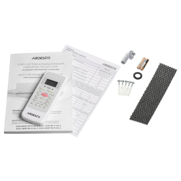 Кондиціонер ARDESTO ACM-12ERP-R32-WI-FI-AG-S інверторний