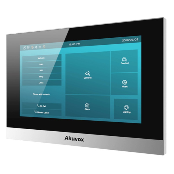 Комплект відеодомофону Akuvox E12W + Akuvox C313S