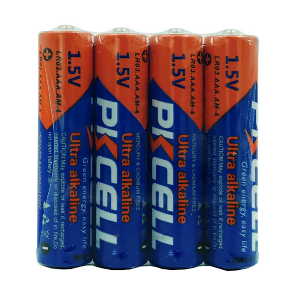 Батарейка PKCELL Ultra Alkaline AAA LR03 1.5V, 4шт./плівка