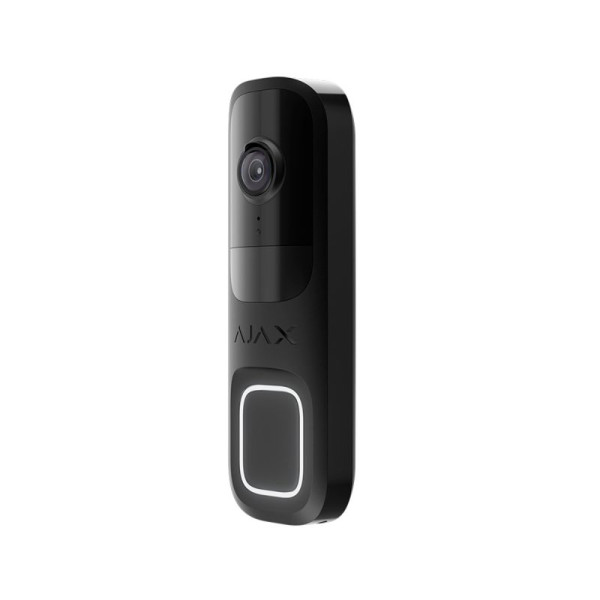 Відеодзвінок Ajax DoorBell black з вбудованим штучним інтелектом, ІЧ-сенсором та керуванням у застосунках