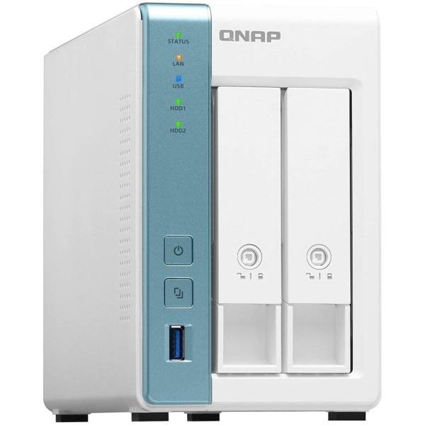 Система зберігання даних QNAP TS-231P3-4G з 2 відсіками для дисків, 4GB RAM, настільне виконання