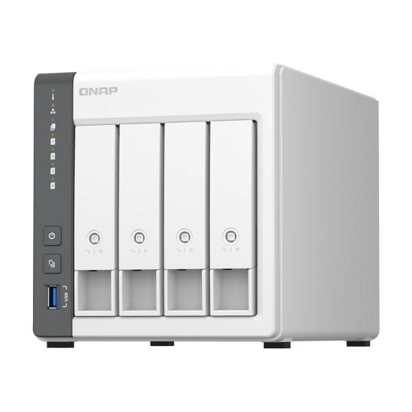 Система зберігання даних QNAP TS-433-4G з 4 відсіками для дисків, 4 ГБ DDR4, настільне виконання