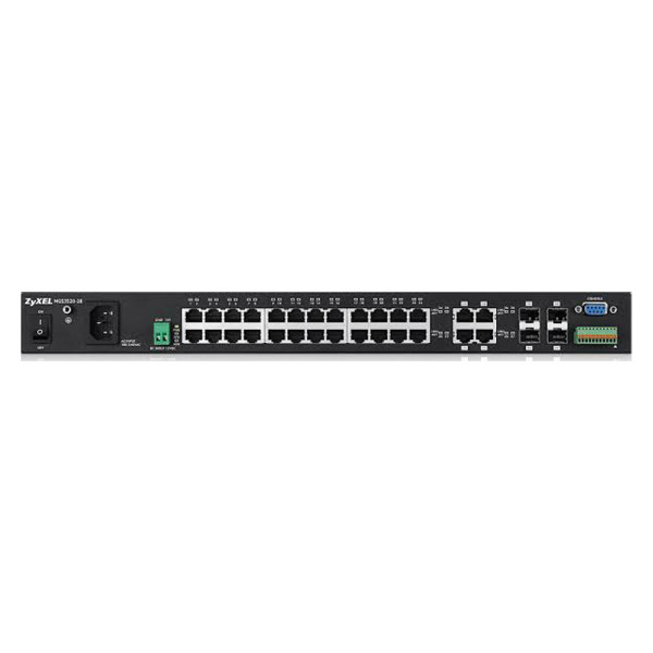 Комутатор ZyXEL MGS3520-28-L2 гігабітний 28-портовий з функцією заряду АКБ