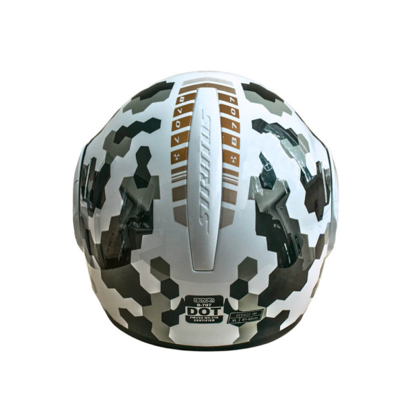 Мотошолом модуляр Beon B-707 213 SHINY WHITE (глянець білий), розмір XL