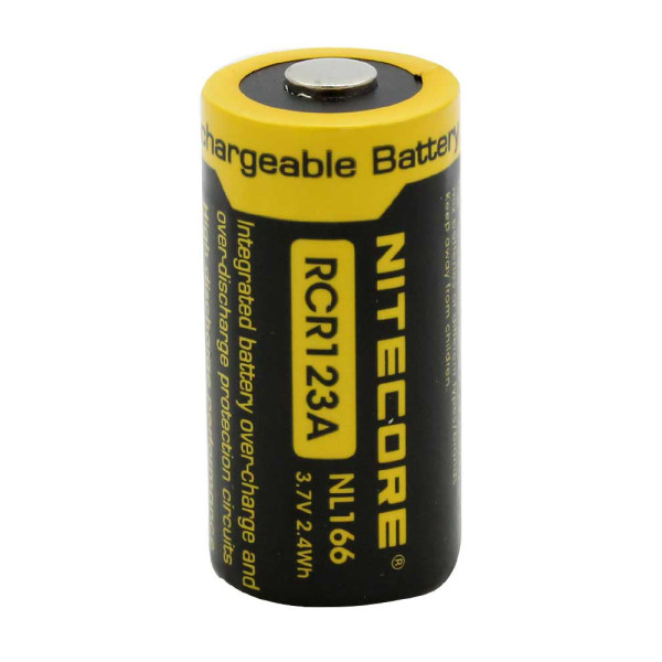 Акумулятор літієвий Li-Ion CR123A Nitecore NL166 3.7V (650mAh)
