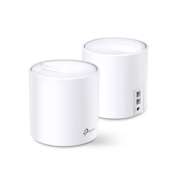 Домашня Mesh Wi-Fi система TP-LINK DECO X20 2PK AX1800 1xGE LAN 1xGE WAN MU-MIMO OFDMA (DECO-X20-2-PACK)