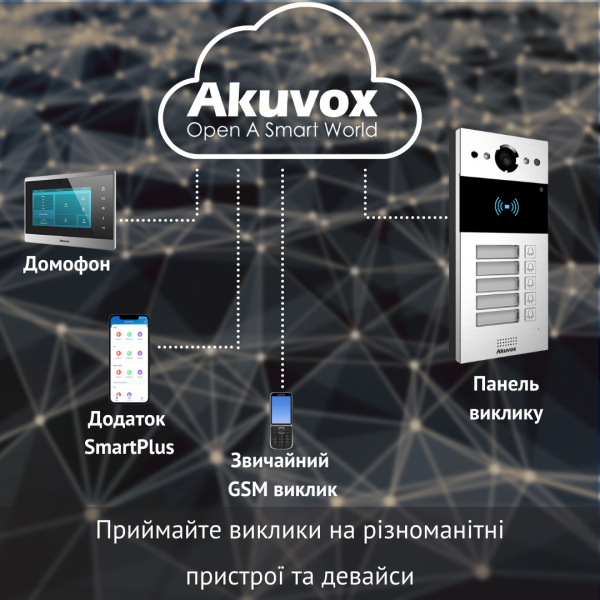R20B - П'ятиабонентна панель виклику, Багатоабонентна