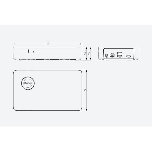 TC-R3105 Spec:I/B/L/S NVR 5 каналів