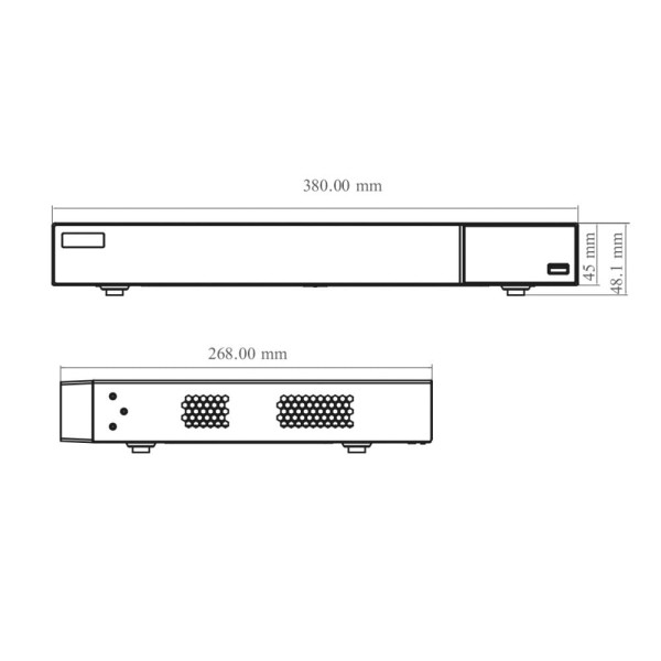 IP-відеореєстратор 32-канальний 8Mp TVT TD-3132B2 (112-112)