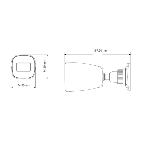 IP-відеокамера 2Mp TVT TD-9421S3B (D/PE/AR2) Black f=2.8mm
