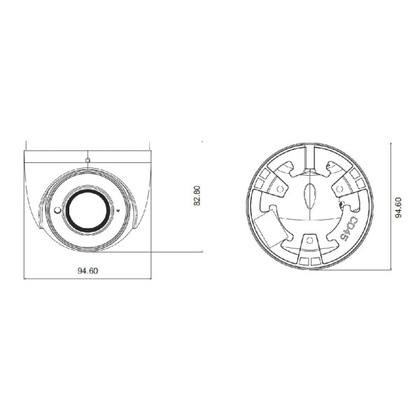 IP-відеокамера 4Mp TVT TD-9544E3 (D/PE/AR2) White f=2.8mm