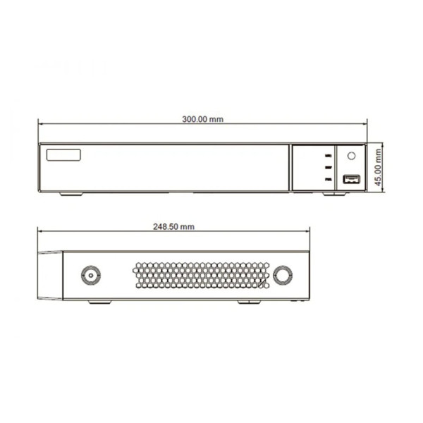 IP-відеореєстратор 8-канальний 8Mp TVT TD-308B1 для тепловізійних камер