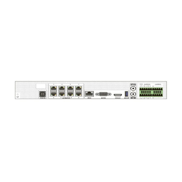 IP-відеореєстратор 8-канальний 8Mp TVT TD-308B1 для тепловізійних камер