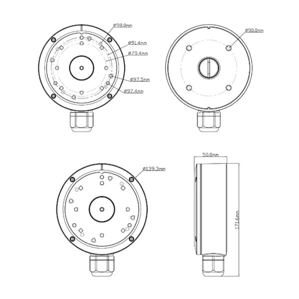 Коробка розподільна TVT TD-YXH0302