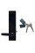 Замок електромеханічний автономний Trinix TRL-5102BT Black Left з Bluetooth і зчитувачем Mifare