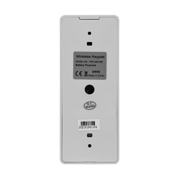 Клавіатура бездротова зі зчитувачем EM-Marine Trinix TRK-2201WR White