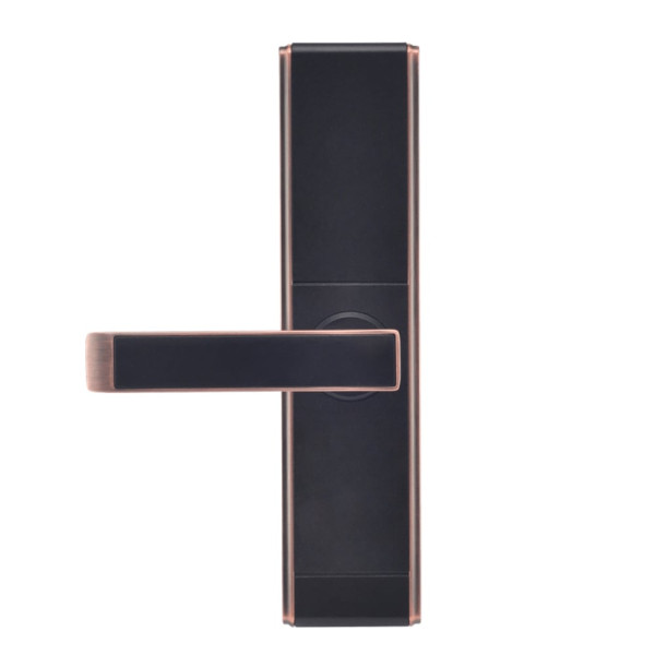 Замок біометричний автономний Trinix TRL-5109BTF Red Bronze Right з Bluetooth, зчитувачем відбитків пальців і карт Mifare