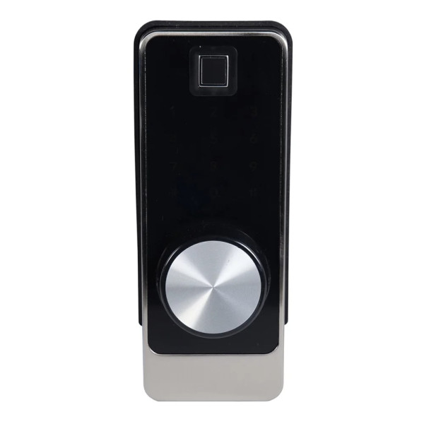 Замок біометричний автономний Trinix TRL-5203BTF Silver Right з Bluetooth, зчитувачем відбитків пальців і карт Mifare