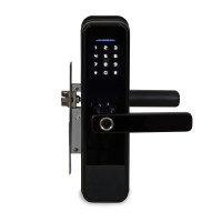 Замок біометричний автономний Trinix TRL-5305BTF Black з Bluetooth, зчитувачем відбитків пальців і карт Mifare