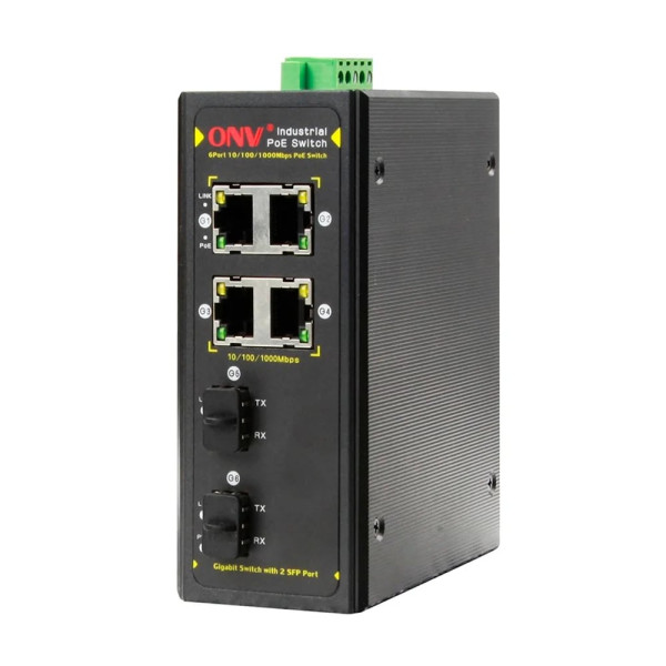 PoE-комутатор 6-портовий гігабітний ONV-IPS7064PF