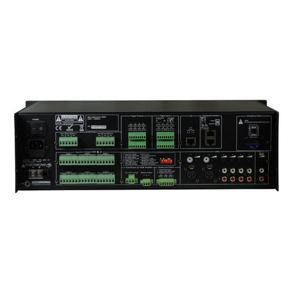Підсилювач-контролер CMX EVAC-240, 6 зон, 19"