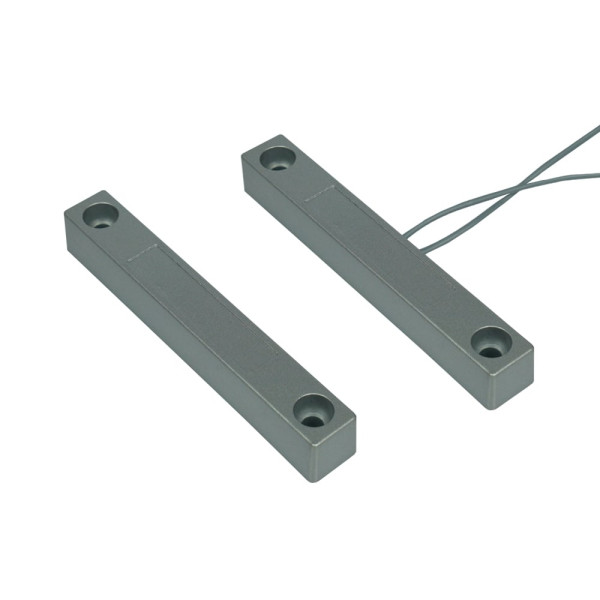 Датчик відчинення магнітоконтактний накладний Trinix СМК 1-1М Silver на металеві поверхні