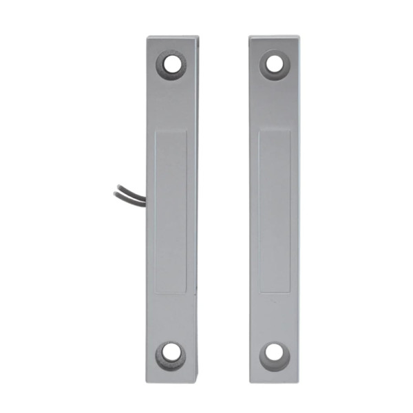 Датчик відчинення магнітоконтактний накладний Trinix СМК 1-1Р Silver на металеві поверхні