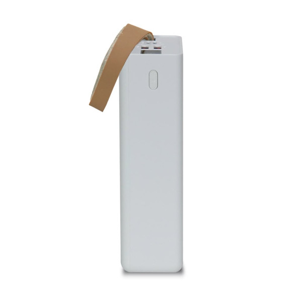 Повербанк 30000mAh Power Bank Kraft TPB-2330 White 22.5W QC3.0 LED-ліхтар