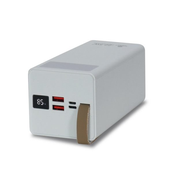 Повербанк 50000mAh Power Bank Kraft TPB-2350 White 22.5W QC3.0 LED-ліхтар