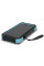 Повербанк з сонячною панеллю 20000mAh Power Bank Kraft TPB-1820SLP Blue бездротова зарядка 18W QC2.0 LED-ліхтар