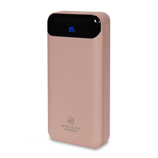 Повербанк 20000mAh Power Bank Kraft TPB-2020 Pink 22.5W QC3.0