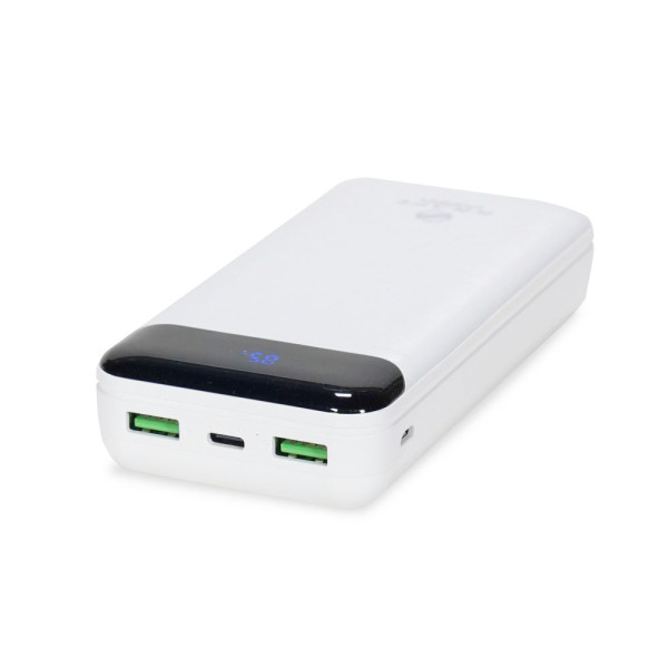 Повербанк 20000mAh Power Bank Kraft TPB-2020 White 22.5W QC3.0