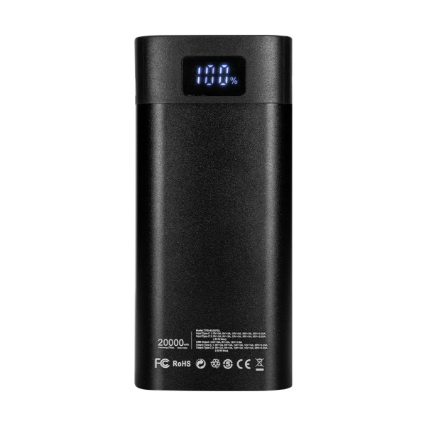 Повербанк 20000mAh Power Bank Trinix TPB-6520PDL Black 65W LED-ліхтар