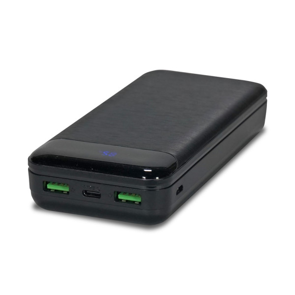 Повербанк 20000 mAh Power Bank Kraft KPB-2020FC Black 22.5W QC3.0