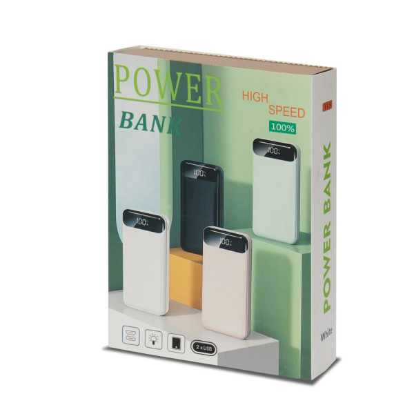 Повербанк 20000 mAh Power Bank Kraft KPB-2020FC Black 22.5W QC3.0
