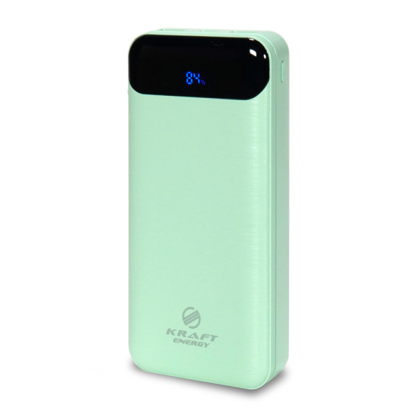 Повербанк 20000 mAh Power Bank Kraft KPB-2020FC Green 22.5W QC3.0