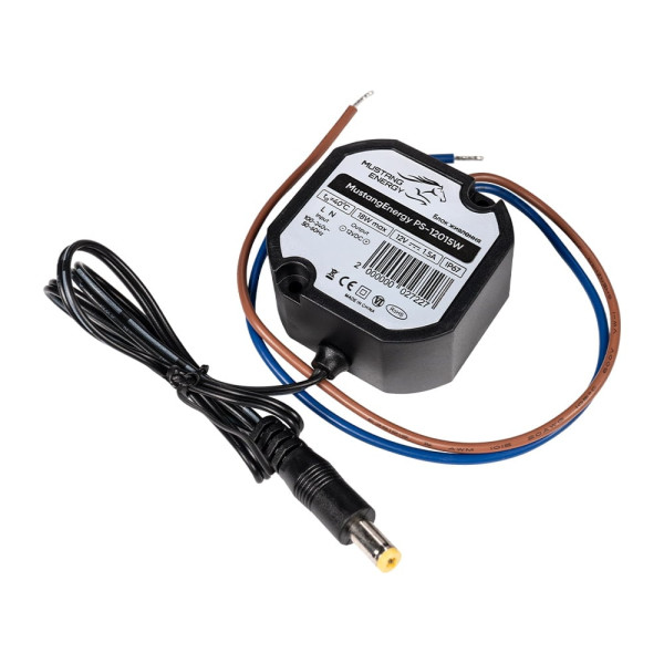 Блок живлення Mustang Energy PS-12015W 12V/1.5A вологозахищений IP67