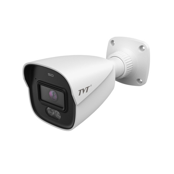 IP-відеокамера 4Mp TVT TD-9441S4-C(D/PE/AW2) White f=2.8mm, ІЧ+LED-підсвічування, з мікрофоном