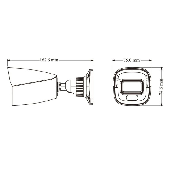 IP-відеокамера 4Mp TVT TD-9441S4-C(D/PE/AW2) White f=2.8mm, ІЧ+LED-підсвічування, з мікрофоном