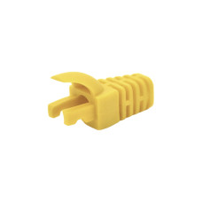 Чохол ізолюючий для роз'єму RJ-45 Cat.5/Cat.6, ПВХ жовтий, 100 шт.