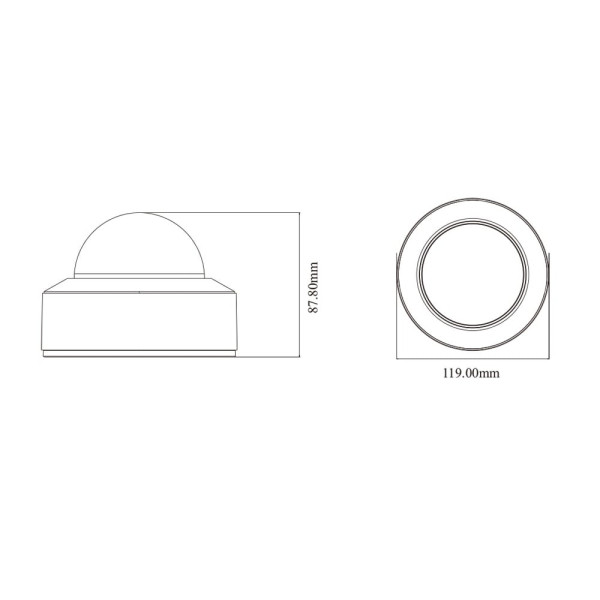 IP-відеокамера 5Mp TVT TD-9551E3B-A (D/PE/AR2) f=2.8mm з мікрофоном