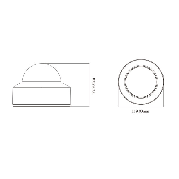 IP-відеокамера 8Mp TVT TD-9581E3B (D/PE/AR2) f=2.8mm з мікрофоном