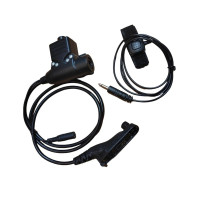 Кнопка PTT для радіостанцій Motorola DP4400, DP4800 + пальцева кнопка до навушників Earmor/Sordin/Peltor