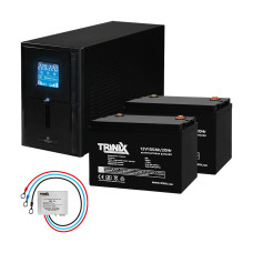 Комплект резервного живлення: Kraft PSW1500VA/1200W(LCD)24V UPS + батарея 2540 Вт*г