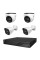 Комплект IP-відеонагляду на 4 камери TVT IP-Video Kit 4x4Mp (T/B) PoE: 2 купольні + 2 циліндричні 4Mp відеокамери + 4-канальний 6Mp відеореєстратор
