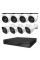 Комплект IP-відеонагляду на 8 камер TVT IP-Video Kit 8x4Mp (T/B) PoE: 4 купольні + 4 циліндричні 4Mp відеокамери + 8-канальний 6Mp відеореєстратор