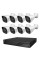 Комплект IP-відеонагляду на 8 камер TVT IP-Video Kit 8x4Mp (B) PoE: 8 циліндричних 4Mp відеокамер + 8-канальний 6Mp відеореєстратор